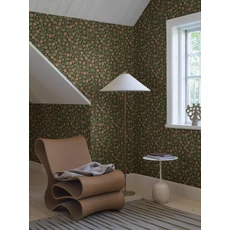 Kép 2/4 - Boras Virágindás zöld vlies tapéta Krasse Green 53 cm X 10 m