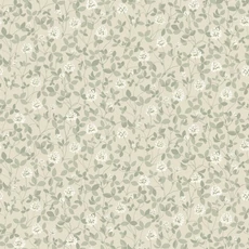 Kép 1/7 - Boras Skandináv levél mintás bézs vlies tapéta Klöver Beige 53 cm X 10 m