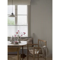 Kép 2/3 - Boras Klasszikus csíkos bézs vlies tapéta Pärlrand Beige 53 cm X 10 m