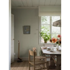 Kép 2/4 - Boras Klasszikus csíkos zöld vlies tapéta Pärlrand Green 53 cm X 10 m