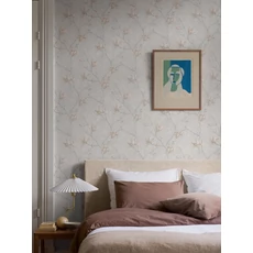 Kép 3/4 - Boras Elegáns magnóliás bézs vlies tapéta Lily Tree White 53 cm X 10 m