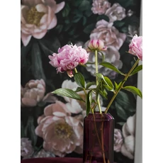 Kép 5/8 - Boras Modern rózsa mintás fekete-rószaszín New Dawn Rose Black 53 cm X 10 m