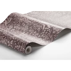 Kép 8/8 - Boras Romantikus levél mintás bordó vlies tapéta Nocturne Red 53 cm X 10 m