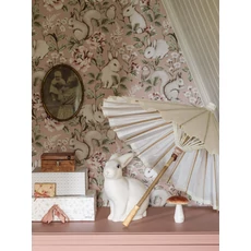 Kép 2/11 - Boras Erdő állatai rózsaszín vlies tapéta Magic Forest Pink 53 cm X 10 m