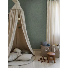 Kép 10/11 - Boras Erdei állatos zöld vlies gyerek tapéta Forest Friends Green 53 cm X 10 m