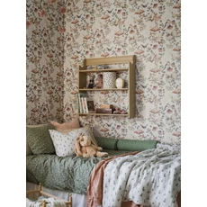 Kép 3/10 - Boras Erdő állatai bézs vlies gyerek tapéta Minou Beige 49 cm X 10 m