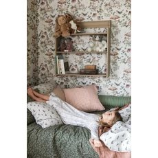 Kép 7/10 - Boras Erdő állatai bézs vlies gyerek tapéta Minou Beige 49 cm X 10 m