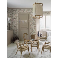 Kép 8/10 - Boras Erdő állatai bézs vlies gyerek tapéta Minou Beige 49 cm X 10 m