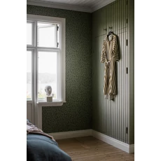 Kép 4/6 - Boras Levél mintás modern zöld vlies tapéta Hazel Green 53 cm X 10 m