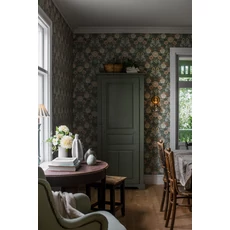 Kép 2/10 - Boras Dália mintás zöld vlies tapéta Dahlia Garden Green 53 cm X 10 m