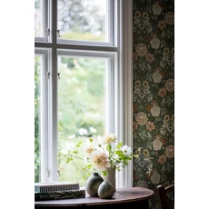 Kép 3/10 - Boras Dália mintás zöld vlies tapéta Dahlia Garden Green 53 cm X 10 m