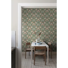 Kép 7/10 - Boras Dália mintás zöld vlies tapéta Dahlia Garden Green 53 cm X 10 m