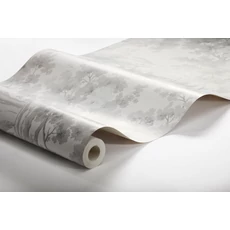 Kép 8/8 - Boras Klasszikus erdő mintás szürke vlies tapéta Countryside Morning Grey 53 cm X 10 m