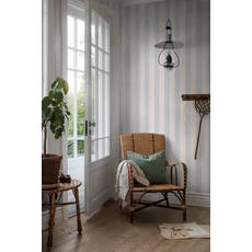 Kép 2/3 - Boras Széles csíkos pasztell kék vlies tapéta Falsterbo Stripe Blue 53 cm X 10 m