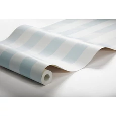 Kép 3/3 - Boras Széles csíkos pasztell kék vlies tapéta Falsterbo Stripe Blue 53 cm X 10 m