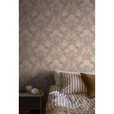 Kép 2/6 - Boras Dália mintás piros vlies tapéta Dahlia Garden Red 53 cm X 10 m