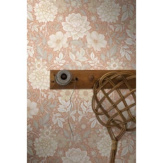 Kép 5/6 - Boras Dália mintás piros vlies tapéta Dahlia Garden Red 53 cm X 10 m