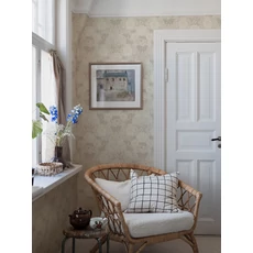 Kép 1/5 - Boras Dália mintás bézs vlies tapéta Dahlia Garden Beige 53 cm X 10 m