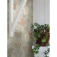 Kép 4/5 - Boras Dália mintás világoskék vlies tapéta Dahlia Garden Multi 53 cm X 10 m