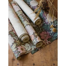 Kép 7/8 - Boras Dália mintás zöld-rózsaszín vlies tapéta Dahlia Garden Multi 53 cm X 10 m