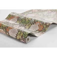 Kép 8/8 - Boras Dália mintás zöld-rózsaszín vlies tapéta Dahlia Garden Multi 53 cm X 10 m