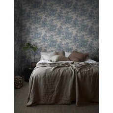 Kép 2/6 - Boras Klasszikus toile mintás kék vlies tapéta Toile de Jouy Blue 53 cm X 10 m