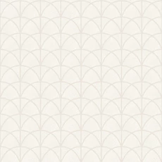 Kép 1/3 - Boras Art Deco fényes fehér vlies tapéta Deco Arch White 53 cm X 10 m