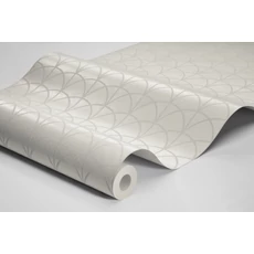 Kép 3/3 - Boras Art Deco fényes fehér vlies tapéta Deco Arch White 53 cm X 10 m