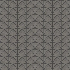 Kép 1/3 - Boras Art Deco fényes fekete vlies tapéta Deco Arch Black 53 cm X 10 m