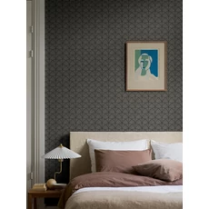 Kép 2/3 - Boras Art Deco fényes fekete vlies tapéta Deco Arch Black 53 cm X 10 m