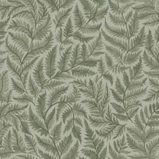 Kép 1/3 - Boras Modern levélmintás zöld vlies tapéta Ferns Green 53 cm X 10 m