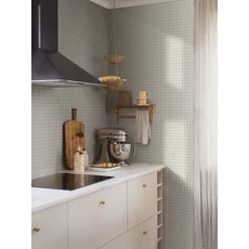 Kép 6/7 - Boras Kockás klasszikus szürke vlies tapéta Picnic Check Grey 53 cm X 10 m