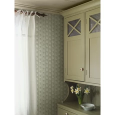 Kép 2/7 - Boras Csíkos virágos skandináv zöld vlies tapéta Nejlikerand Green 53 cm X 10 m