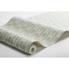 Kép 7/7 - Boras Csíkos virágos skandináv zöld vlies tapéta Nejlikerand Green 53 cm X 10 m