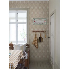 Kép 3/5 - Boras Klasszikus csipke hatású piros vlies tapéta Kvarnholmen Red 53 cm X 10 m