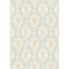 Kép 1/5 - Boras Klasszikus csipke hatású zöld vlies tapéta Kvarnholmen Green 53 cm X 10 m