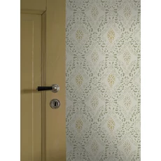 Kép 3/5 - Boras Klasszikus csipke hatású zöld vlies tapéta Kvarnholmen Green 53 cm X 10 m