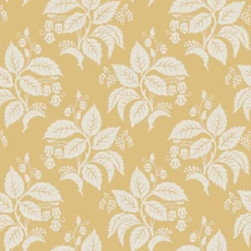 Kép 1/9 - Boras Klasszikus levélmintás sárga vlies tapéta Tengbergska Yellow 53 cm X 10 m