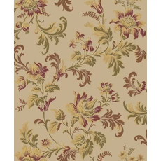 Kép 1/4 - Boras Reneszánsz virágos bézs vlies tapéta Elvira Beige 53 cm X 10 m