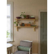 Kép 8/11 - Boras Retro csillagos sárga vlies tapéta Stella Yellow 53 cm X 10 m