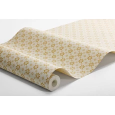 Kép 11/11 - Boras Retro csillagos sárga vlies tapéta Stella Yellow 53 cm X 10 m