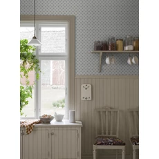 Kép 3/5 - Boras Retro csillagos kék vlies tapéta Stella Blue 53 cm X 10 m