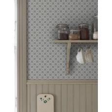 Kép 4/5 - Boras Retro csillagos kék vlies tapéta Stella Blue 53 cm X 10 m