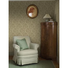 Kép 2/5 - Boras Klasszikus szalagos zöld vlies tapéta Jugendbukett Green 53 cm X 10 m