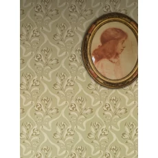 Kép 3/5 - Boras Klasszikus szalagos zöld vlies tapéta Jugendbukett Green 53 cm X 10 m