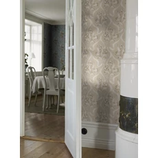 Kép 2/5 - Boras Klasszikus szalagos bézs vlies tapéta Jugendbukett Beige 53 cm X 10 m