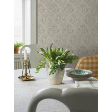 Kép 4/5 - Boras Klasszikus szalagos bézs vlies tapéta Jugendbukett Beige 53 cm X 10 m