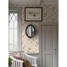 Kép 3/5 - Boras Vintage rózsás bézs vlies tapéta Värmdö Beige 53 cm X 10 m