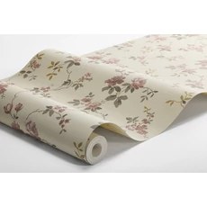 Kép 5/5 - Boras Vintage rózsás bézs vlies tapéta Värmdö Beige 53 cm X 10 m