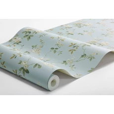 Kép 4/4 - Boras Vintage rózsás kék vlies tapéta Värmdö Blue 53 cm X 10 m